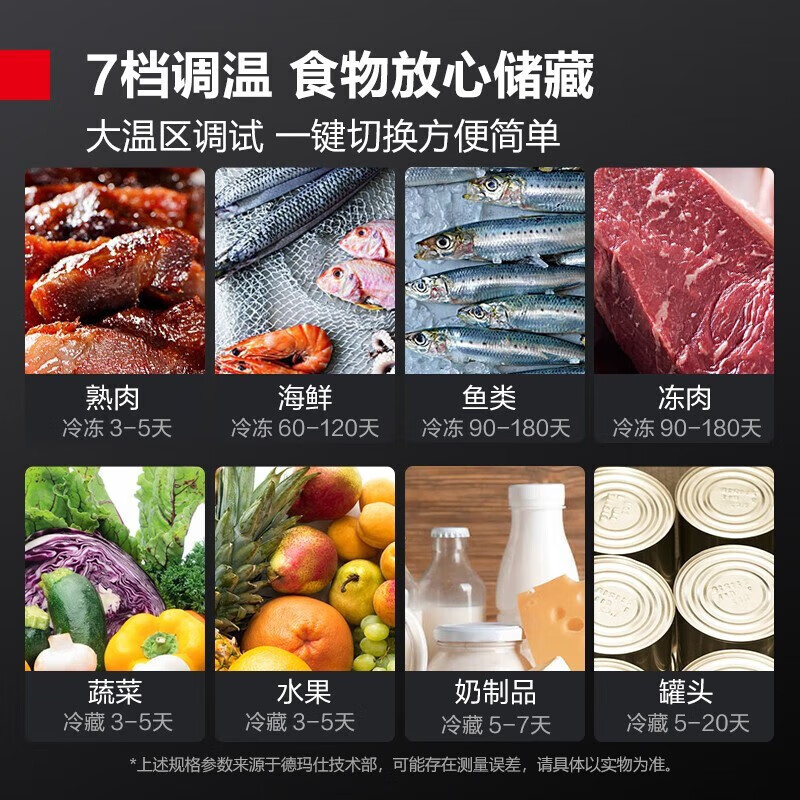 DEMASHI four-six-door freezer commercial display cabinet refrigerated vertical freezing and fresh-keeping cabinet kitchen stainless steel refrigerator large capacity tall electric freezer commercial large capacity large freezer dual temperature four doors丨900L fully refrigerated KCD1.0L4-1C