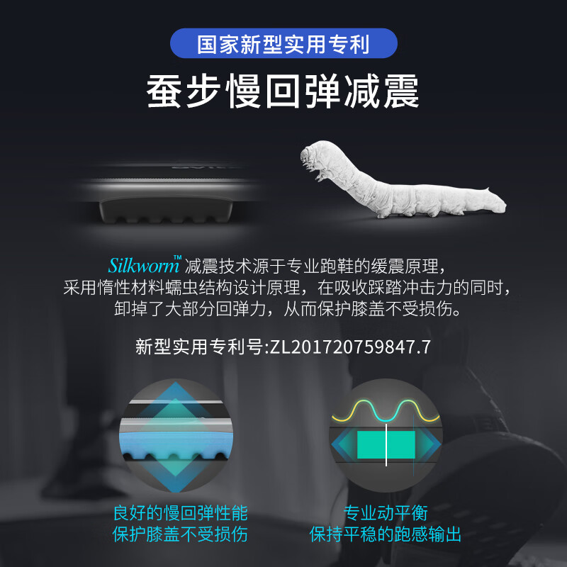 Xiao Qiao treadmill for home use, connected to Mijia APP, intelligent noise reduction, foldable and installation-free, patented shock absorption