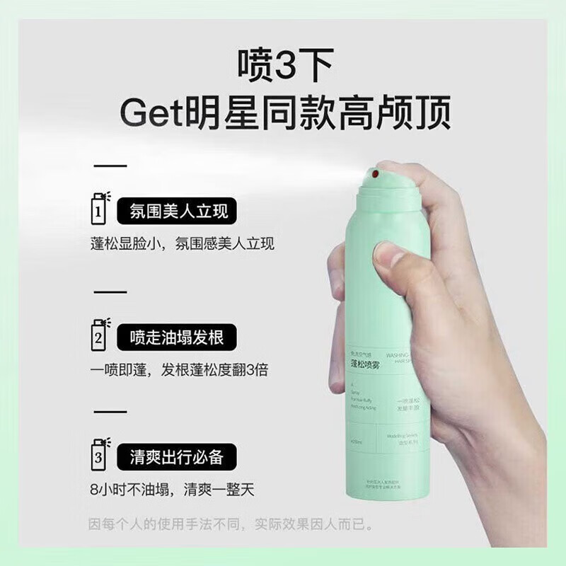 BAILUHUI no-wash airy fluffy dry hair spray lazy fluffy powder high skull oil head strong oil control 150g/bottle