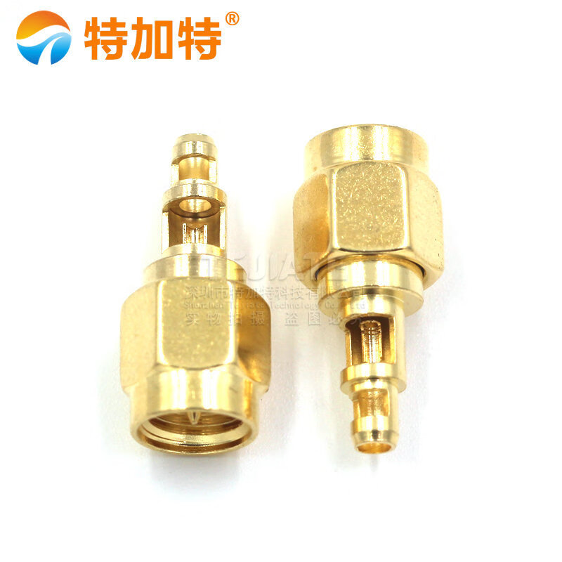 Tejat SMA-J-0.9-1.0 with double windows, open internal screws and inner needles without wires, RF1.13 cable, all-copper connector SMA-J-1.0 with double windows, open internal screws, internal needles without wires 1