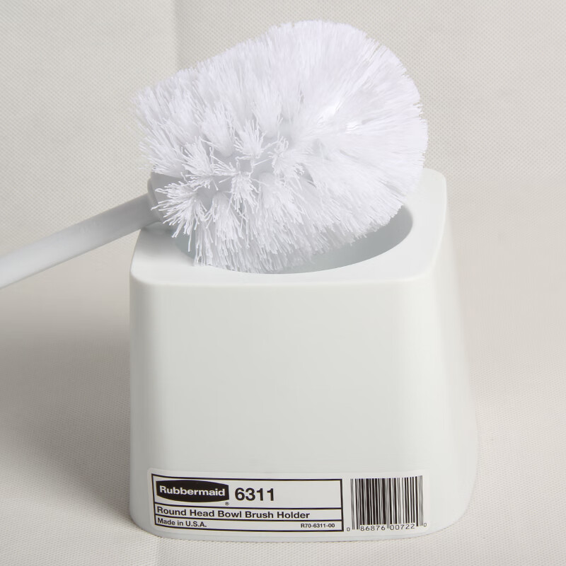 Rubbermaid Business Supplies Rubbermaid Toilet Brush No Dead Angle No Damage to Glaze 360 No Dead Angle Bathroom Wall-Mounted Toilet Cleaning Brush Toilet Cleaning Brush - 1 Long Handle - With Base Set