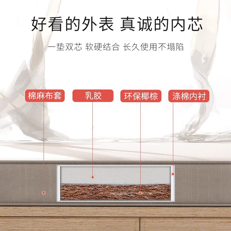 Steinmetz Bay Window Cushions Light Luxurious and High-Level Balcony Removable and Washable New Coconut Brown Latex Window Sill Cushions Customized Ivory White Please Contact Customer Service for Customization