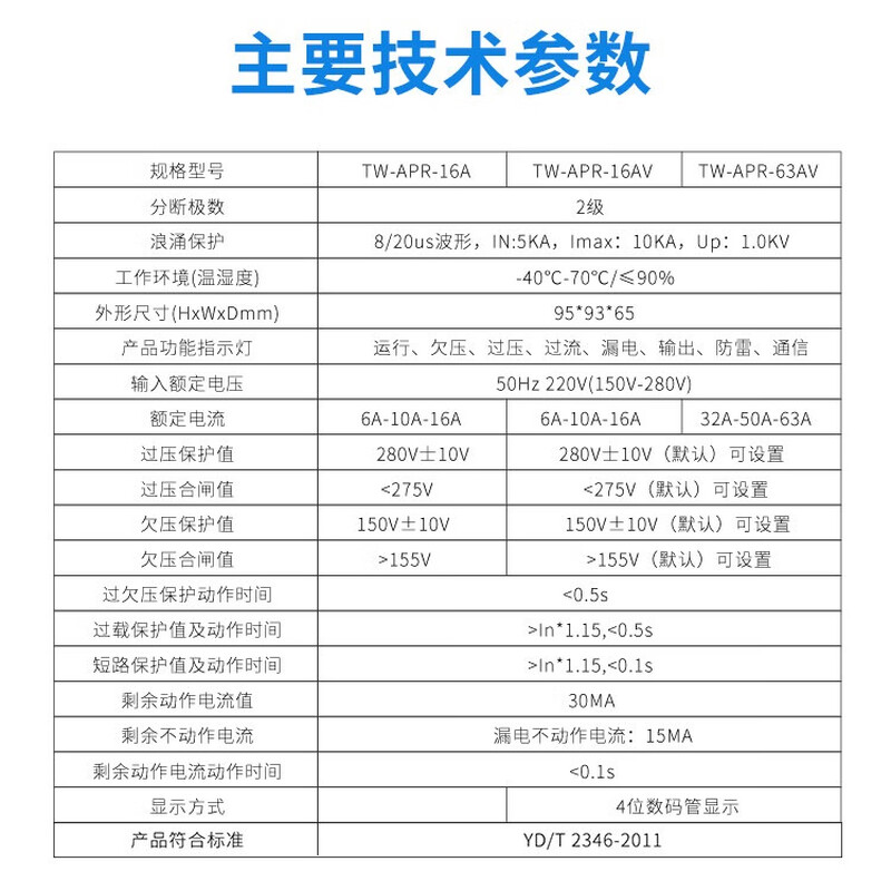 TOWE is also a single-phase leakage automatic reclosing leakage protection current-limiting lightning protection photovoltaic circuit breaker switch reclosing TW-APR-16A