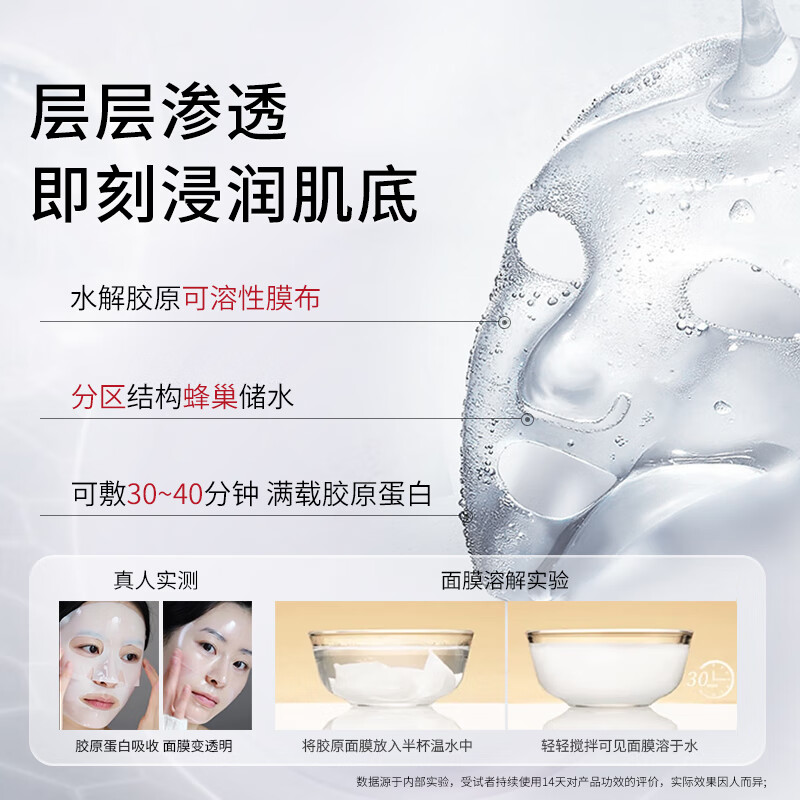 HEXKIN HEXKIN anti-wrinkle baby face moisturizing collagen firming infused white mask hydrating Korean cinema