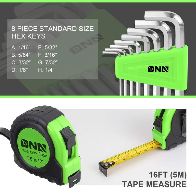 DNA MOTORING 39-piece home tool set