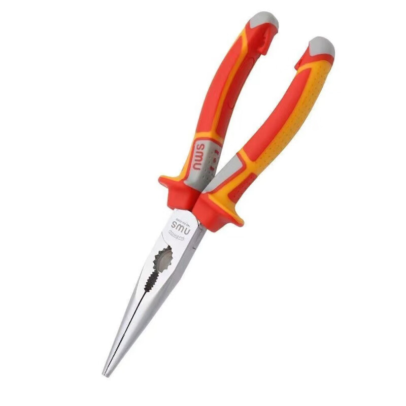 An Junsheng needle nose pliers 6 inches 8 inches special steel multi-functional special sharp hardware tools industrial thickening 8 inches needle nose pliers random color
