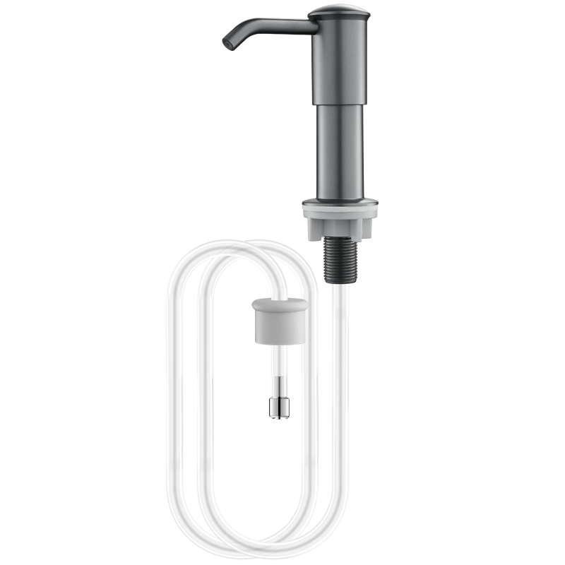 Kezitu Kitchen Dishwashing Liquid Sink Press 304 Stainless Steel Soap Dispenser Washing Dishwashing Extension Tube Pressing Artifact Black Thickened 304 Stainless Steel Press More Smoothly