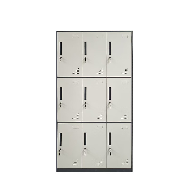 INFORM employee locker dormitory lockable metal locker, removable, nine doors, height 1850*width 900*depth 400mm