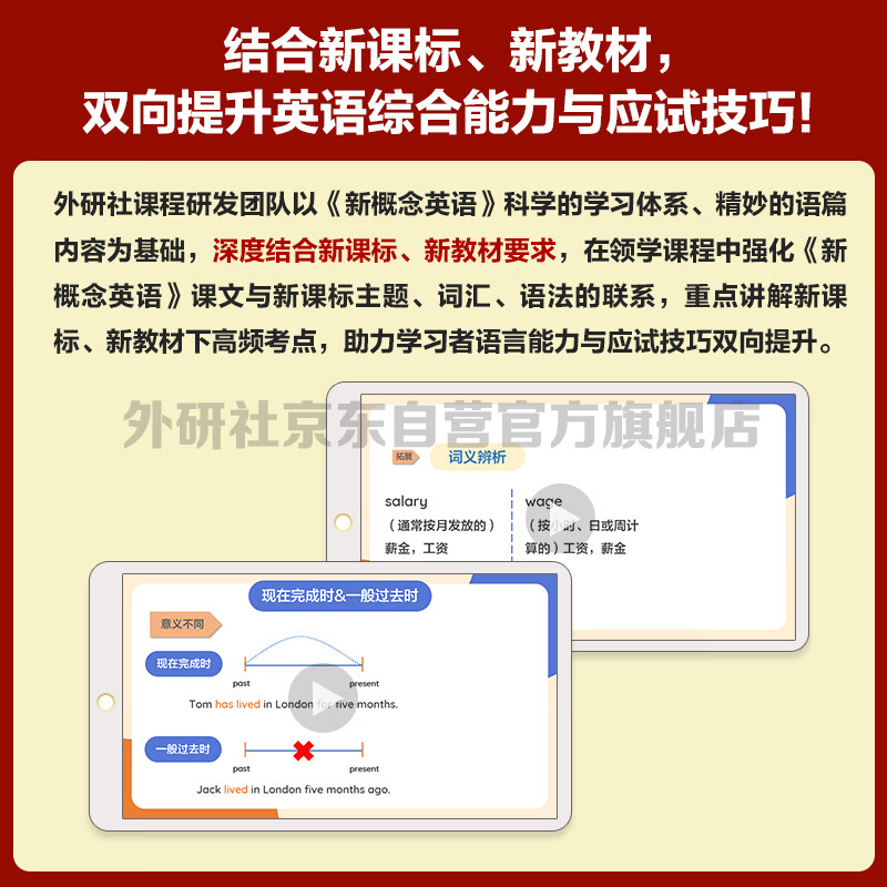 New Concept English 1 Classic New Lecture Course Package Officially self-developed by FLTRP Chinese teachers + foreign teachers online courses + pronunciation assessment Combined with new curriculum standards and new teaching materials Zero starting point for self-study Primary and secondary school English (manual exchange required after obtaining the card code)
