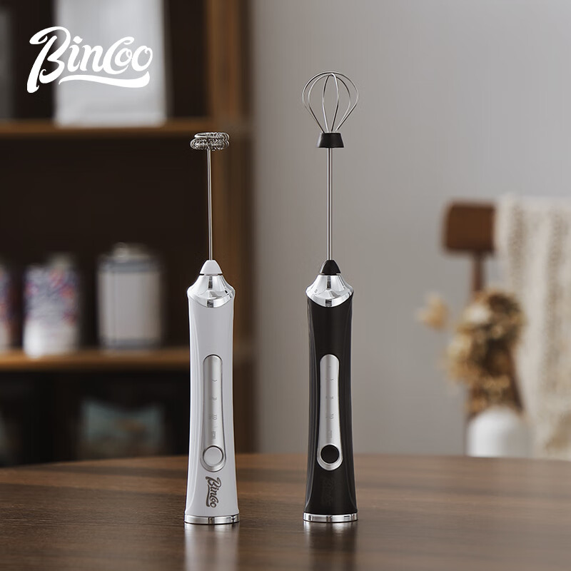 Bincoo electric milk frother coffee latte art automatic milk frother handheld whipper small handheld stirring stick