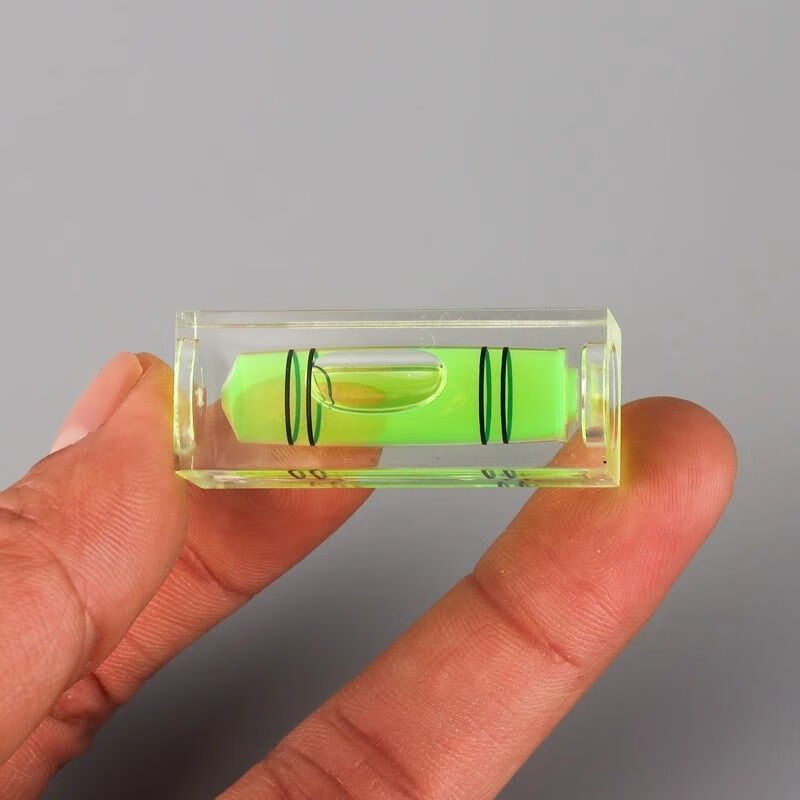 Qinkai 1200+ level small simple square level bubble level green water double line square large 3 pack green level