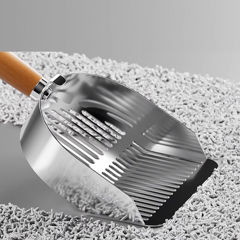 Hanhan Paradise 304 stainless steel cat litter shovel shovel cat shit shovel cat shit shovel artifact cat litter shovel two-in-one YK