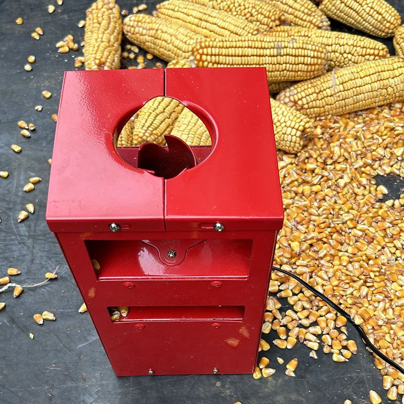 Wen Yijia electric corn thresher, household small thresher, dry corn machine, peel corn kernels and threshing artifact, household small thresher_2024 vertical semi-automatic