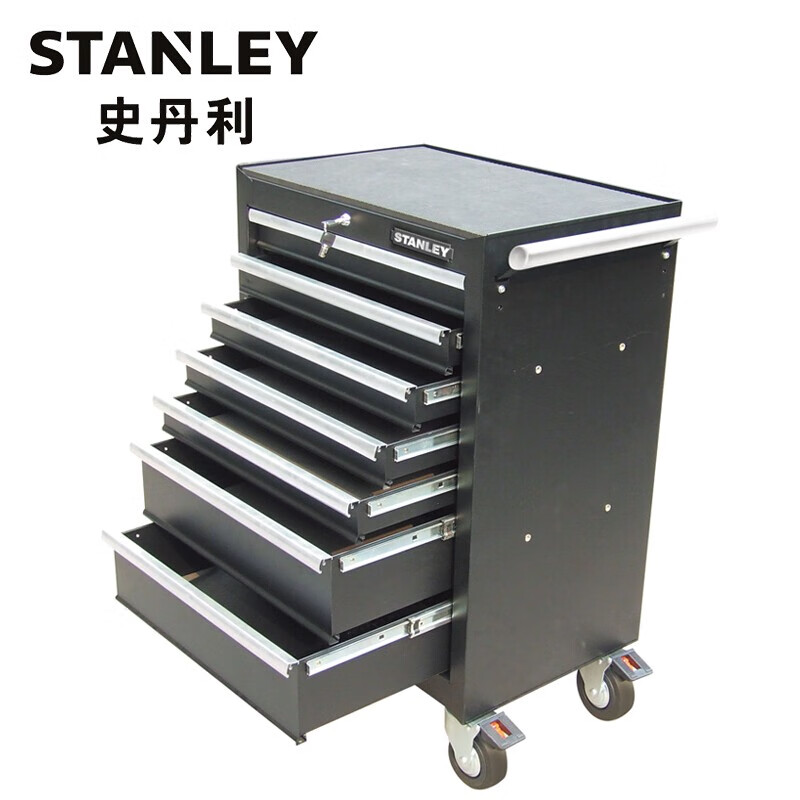 Stanley (STANLEY) Stanley 7-layer drawer tool cart mobile hardware tool cart trolley maintenance tool box 93-547-23 7-drawer tool cart 93-547-23