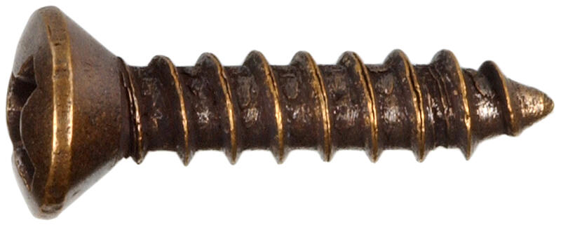 HillmanThe Group 2854 Brass Decorative Plate Metal Screws 30 Count
