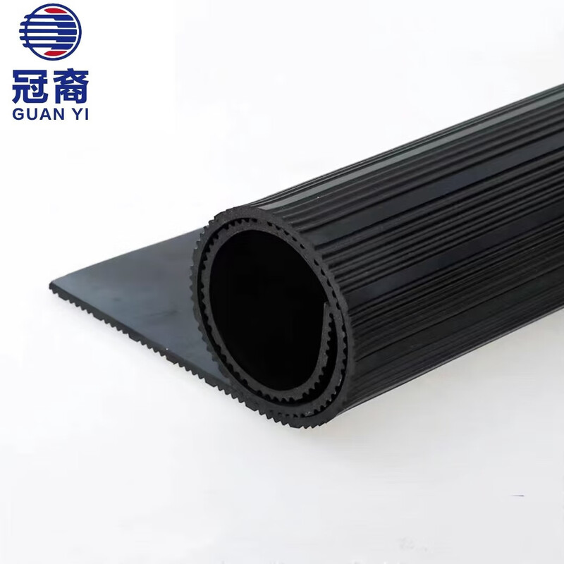 Guanyi black stripe insulating rubber pad 1m*5m 6mm roll