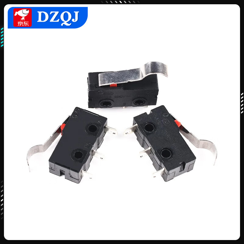 Micro switch KW11/12/8 travel limit switch button 3 feet KW12 long handle curved handle straight handle short handle pulley KW11 inner back short handle (5 pieces)