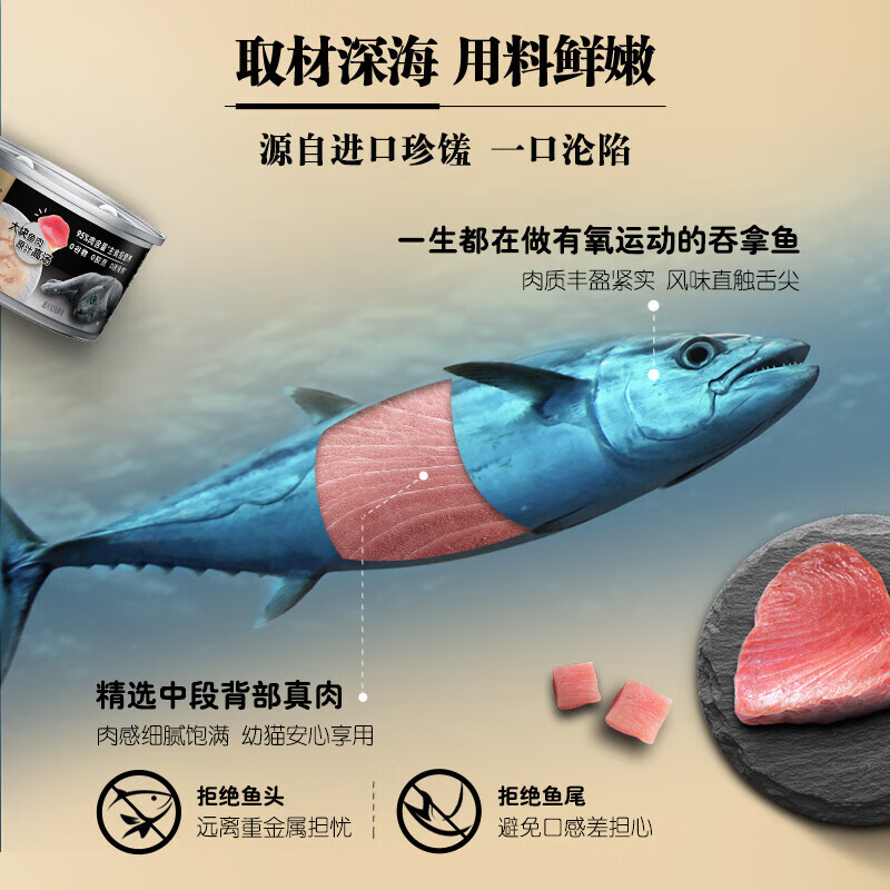 Xibao imported adult cat staple food grade canned platinum canned high-meat, hydrating, nutritious chicken and fish mixed formula 85g*6 cans