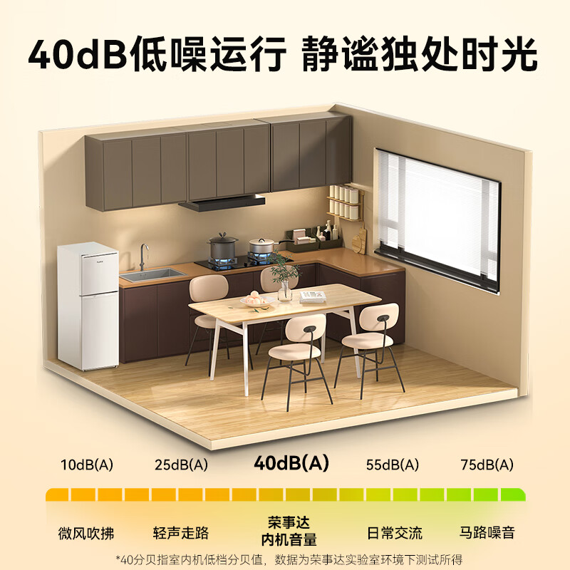 Royalstar 138 liter small refrigerator small home rental room office dormitory double door two door double door two door refrigerator energy saving bass BCD-138L9RSZ