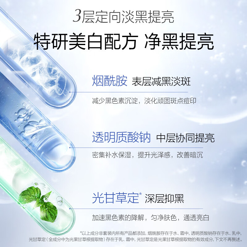 OSM (OSM) Pearl White Cleansing Toner Lotion Cream Set Cosmetic Gift Box New Year's Gift for Girlfriend