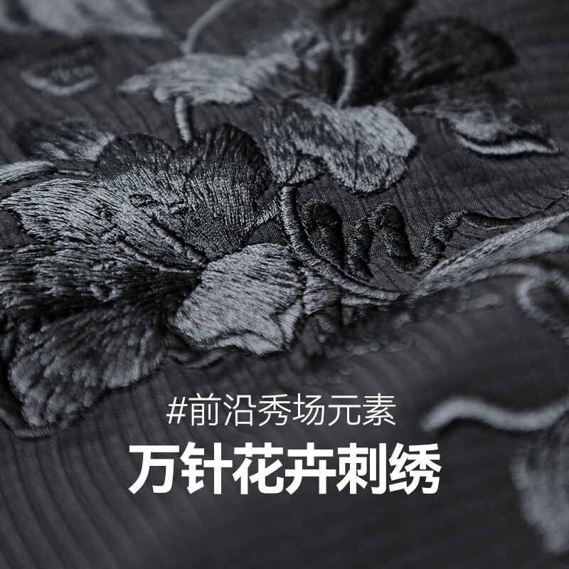 Cabin floral letter embroidered jacket 24 autumn coat casual fashion comfortable texture anthracite 01 48