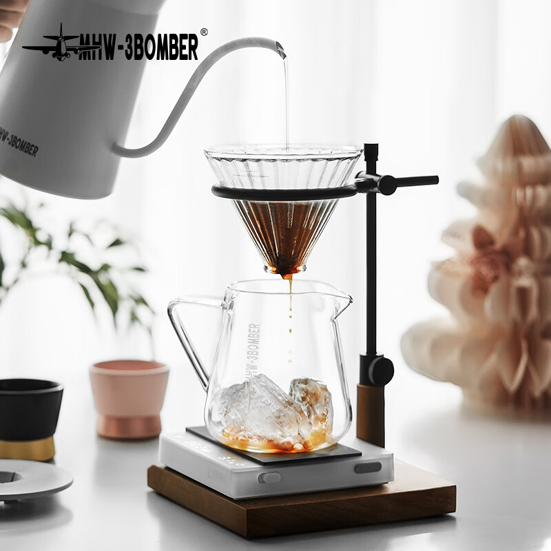 MHW-3BOMBER bomber coffee elf filter cup, heat-resistant glass V60 coffee filter cup, hand-brewed coffee filter