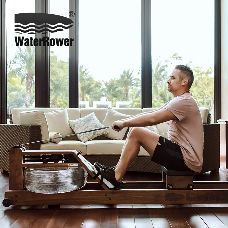 WaterRower Walnut Water Resistance Rowing Machine Smart Set