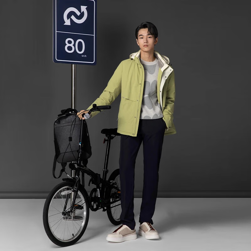 VICUTU Pilot Goose Down Jacket Business Commuting Warm Winter Jacket Black 175/92A