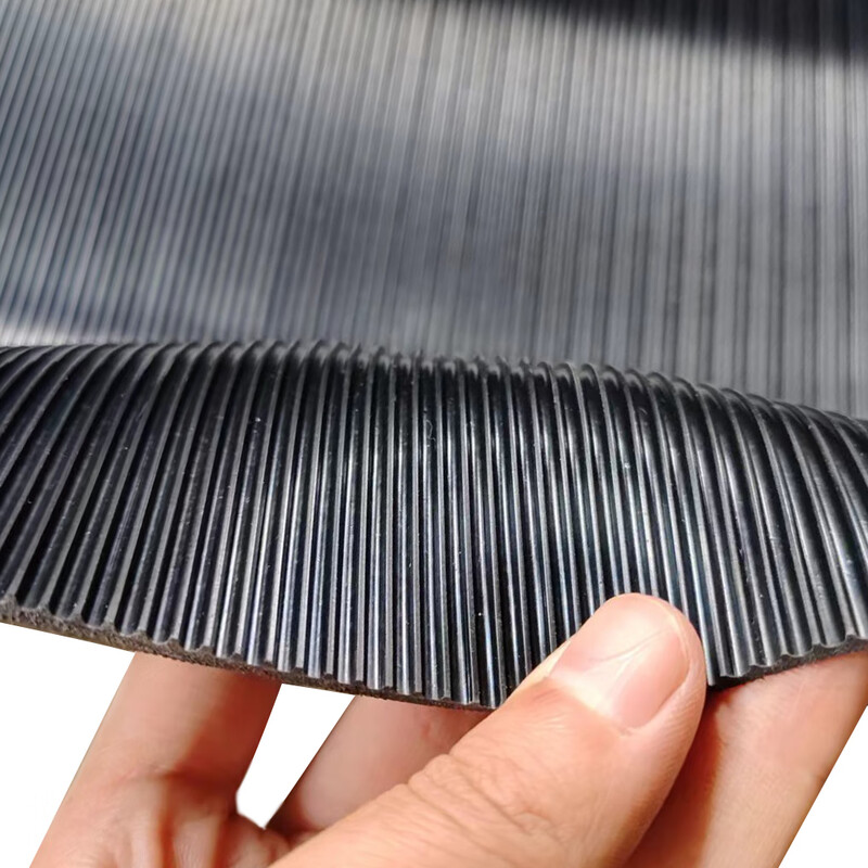 Lechen Shili high-quality black pinstripe rubber sheet insulating rubber mat floor carpet wear-resistant anti-slip mat 3mm 5mm rubber mat pinstripe 1 meter * 1 meter * 3 mm