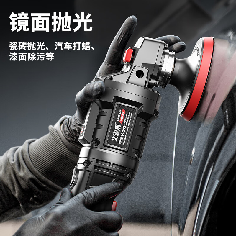 Airidun German angle grinder lithium battery rechargeable high-power electric handheld grinder grinding wheel cutting machine small polishing machine brushless intelligent CNC 10 sections 1 electric + cutting and grinding set