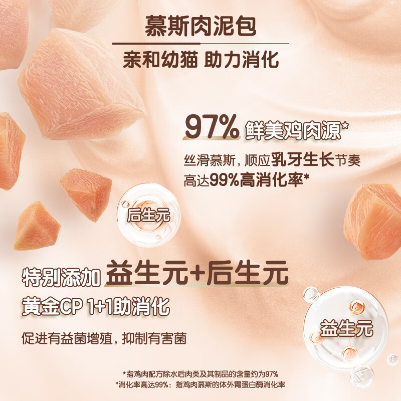 Xibao full price juvenile cat staple food meal package chicken milk formula 50g*5