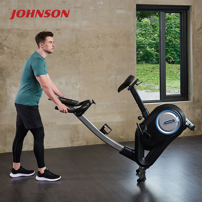 JOHNSON Vertical Exercise Bike PAROS 3.0 Electromagnetic Controlled Resistance Silent Indoor Sports Indoor Rehabilitation Training Equipment Black
