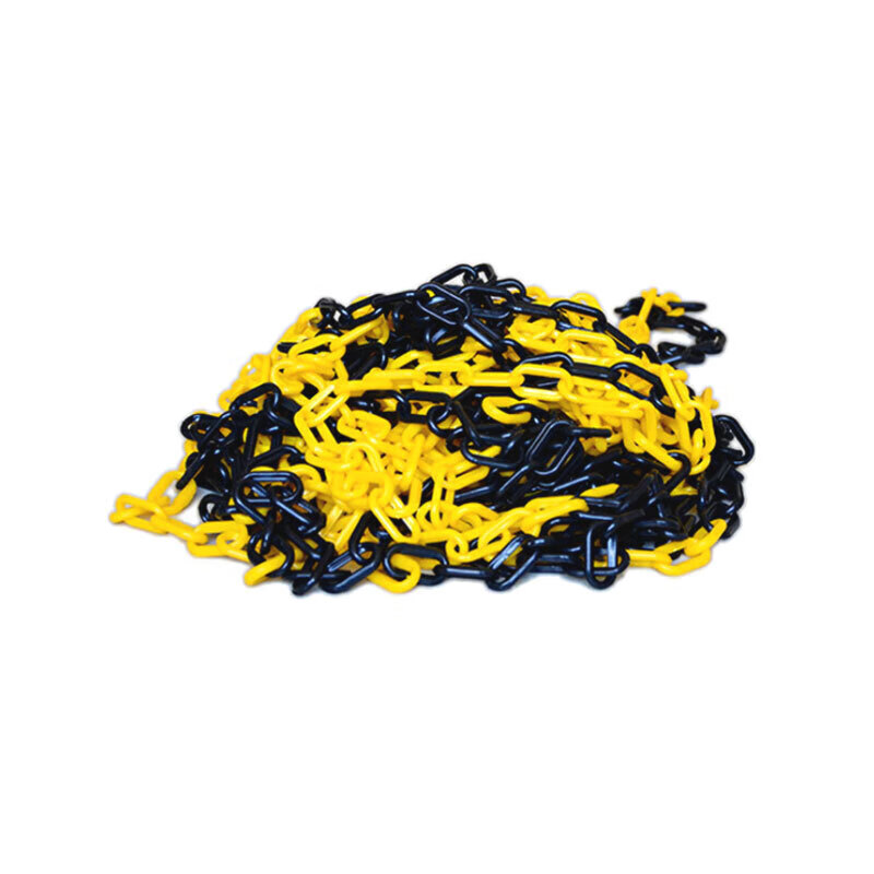 Masif plastic road cone chain warning and protection hotel isolation ice cream cone warning chain red and white 5 meters with 2 hooks/package