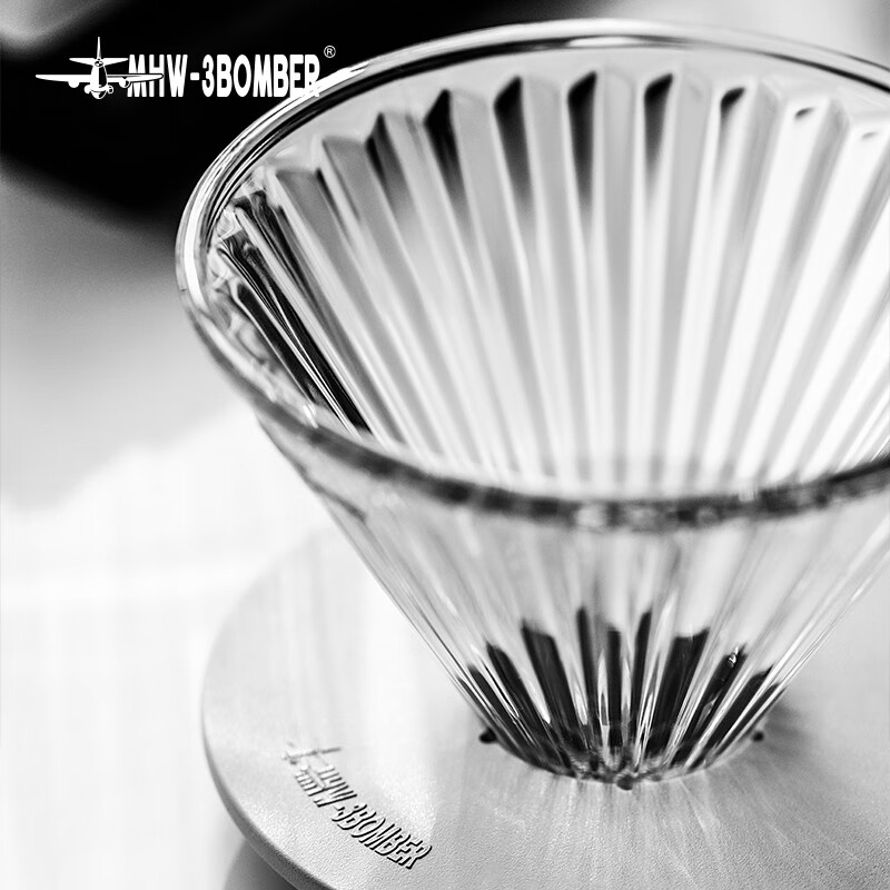 MHW-3BOMBER bomber coffee elf filter cup, heat-resistant glass V60 coffee filter cup, hand-brewed coffee filter