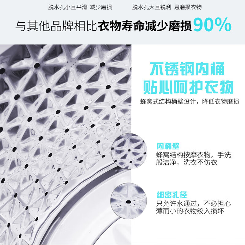 Little Duck Official Store Baby Washing Machine Specially for Children and Babies Mini Small Underwear Fully Automatic Washing Machine for Lazy Home Dormitory Quick Wash Optional Drying and High Temperature Boiling and Washing 3.5KG White Upgraded Blu-ray + Deep Decontamination + Lifetime Maintenance