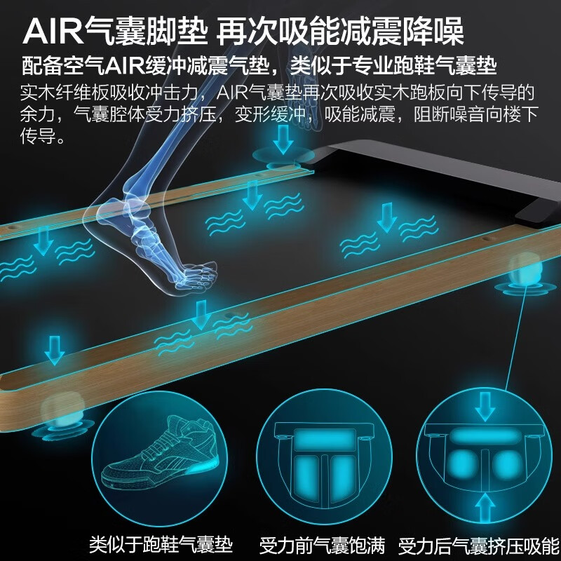 Hongtai Soft Plate Treadmill Home Model Small Foldable Multi-Function Indoor Special Installation-Free Walking Machine-HT-09RM