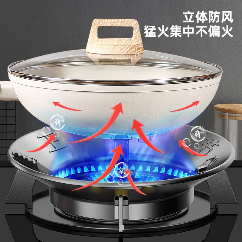 Suitable for boss gas stove anti-slip bracket, fire cover, energy-saving windshield, universal gas stove, windshield, fireproof windshield, flagship four-claw universal (2 pieces)