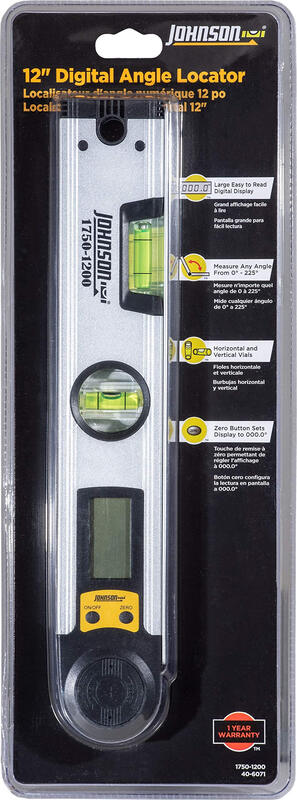 Johnson Level & Tool Digital Angle Positioner 12 inches 17501200