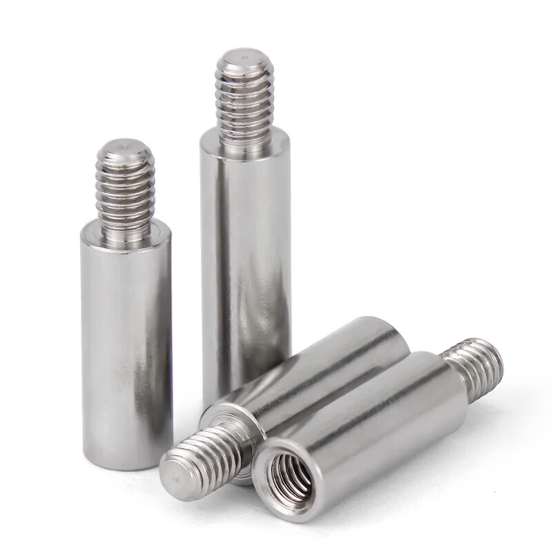 Jinchao 304 stainless steel round connecting column single-head conversion stud isolation round stud chassis M2M3M4M5M6M8M10 M6*100+8 (1 piece)