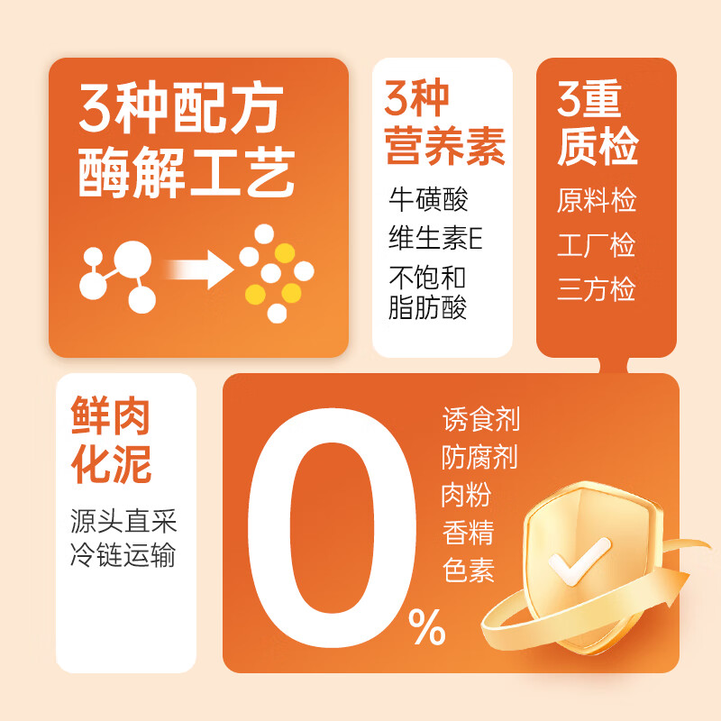 Parlmu cat snacks 120 pieces * 15g adult cats and kittens fresh meat cat wet food canned mix