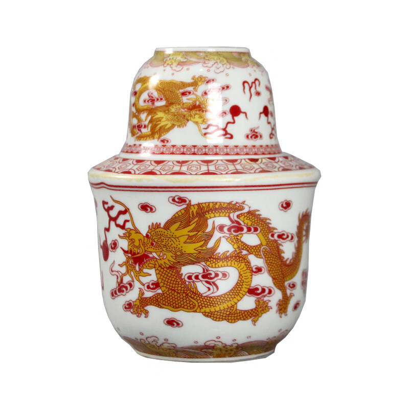 Huanjin Jingdezhen ceramic wine warmer hot wine pot yellow wine heating warm wine household white wine hot wine pot old-fashioned wine set small landscape 2 liang