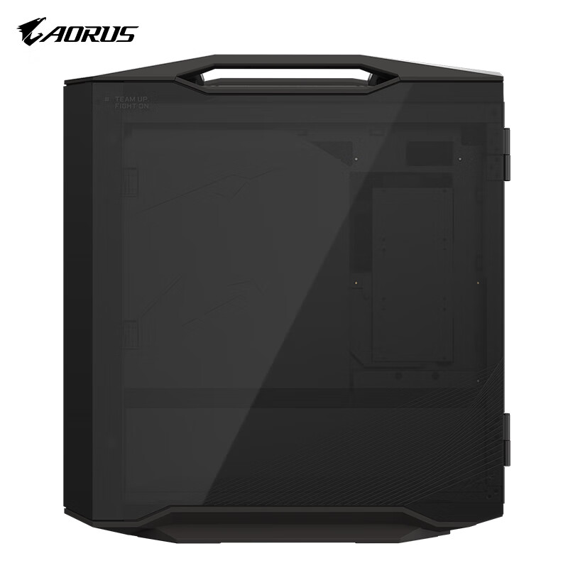 95% new GIGABYTE mechanically carved AC601G, hidden backline, double-sided tempered glass side see-through, compatible with water-cooled graphics card vertical installation/420 water-cooling positions/pre-installed 4 fans/maximum compatible with E-ATX