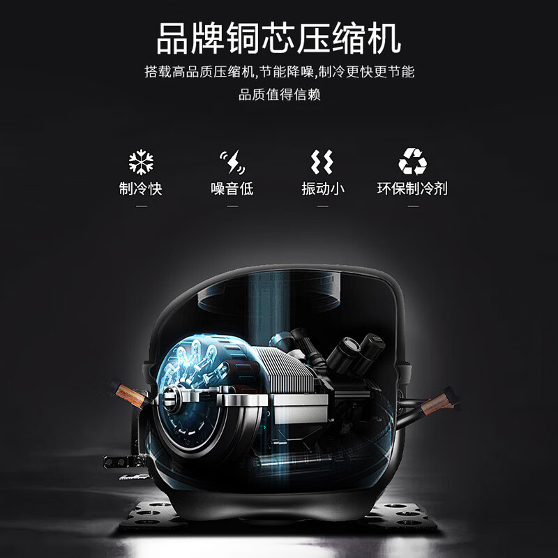 Xingao Snow Freezer Commercial Household Horizontal Freezer Large Capacity Refrigerated Freezer Display Cabinet Dual Temperature Commercial Large Capacity Freezer Commercial Large Freezer 1388 Single Temperature Intelligent Copper Tube Model (Length 2.16 Meters)