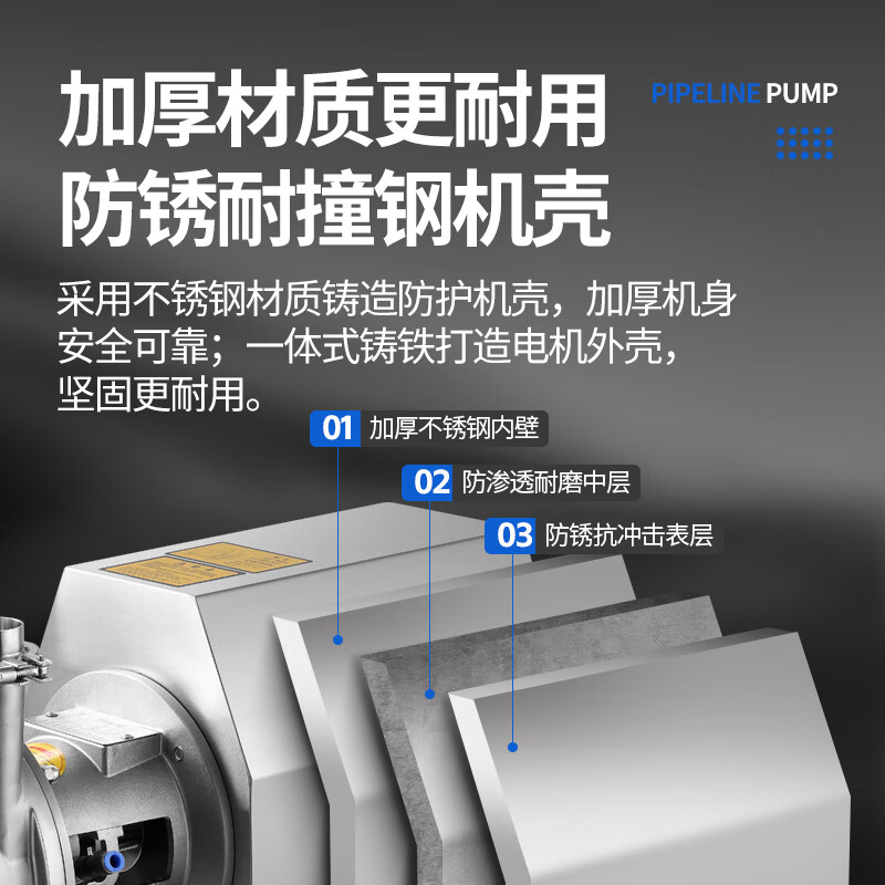 Wen Yijia centrifugal negative pressure pump stainless steel vacuum high temperature explosion-proof wine pumping medical liquid suction pressurized industrial cycle explosion-proof high temperature 5.5kw 30 tons 304 stainless steel 380v