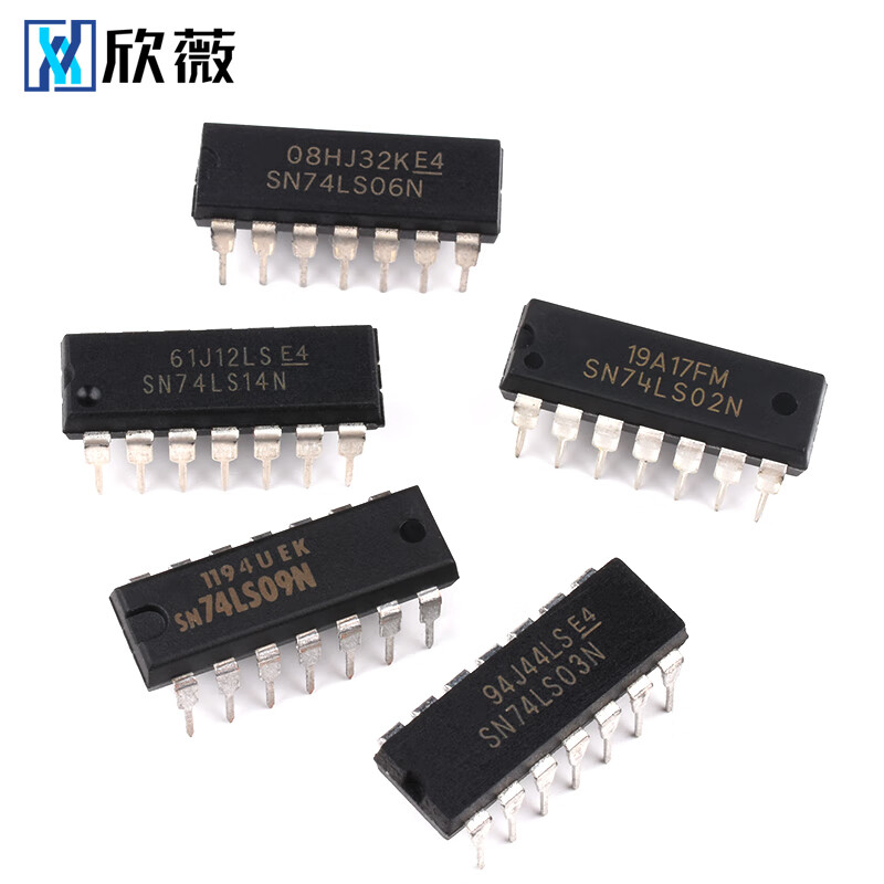 SN74HC00N/02/03/04/08N/09N/86N/74HC10/11N/14N IC plug-in SN74HC14 package DIP-14