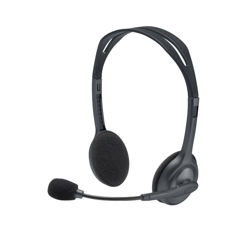 Logitech H110 multifunctional stereo headset 3.5mm wired headset computer notebook dual plug headset single pack