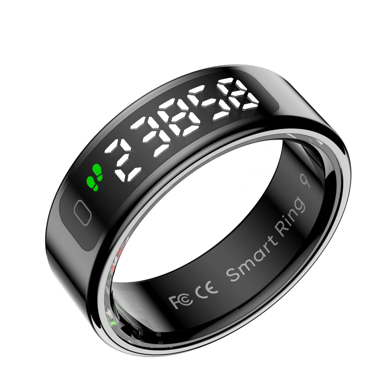Vegeta 2025 new smart ring multifunctional heart rate blood oxygen sleep health monitoring multi-sport mode recording step counting running smart ring black heart rate blood oxygen/remote photography, etc. 12# inner diameter 21.6mm circumference 67.8mm