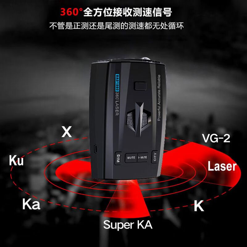 2024 New Car Electronic Dog Full-Frequency Pure Radar Mobile Speed Measurement Vehicle-mounted Truck Warning Device No Upgrade 12V For Small Cars