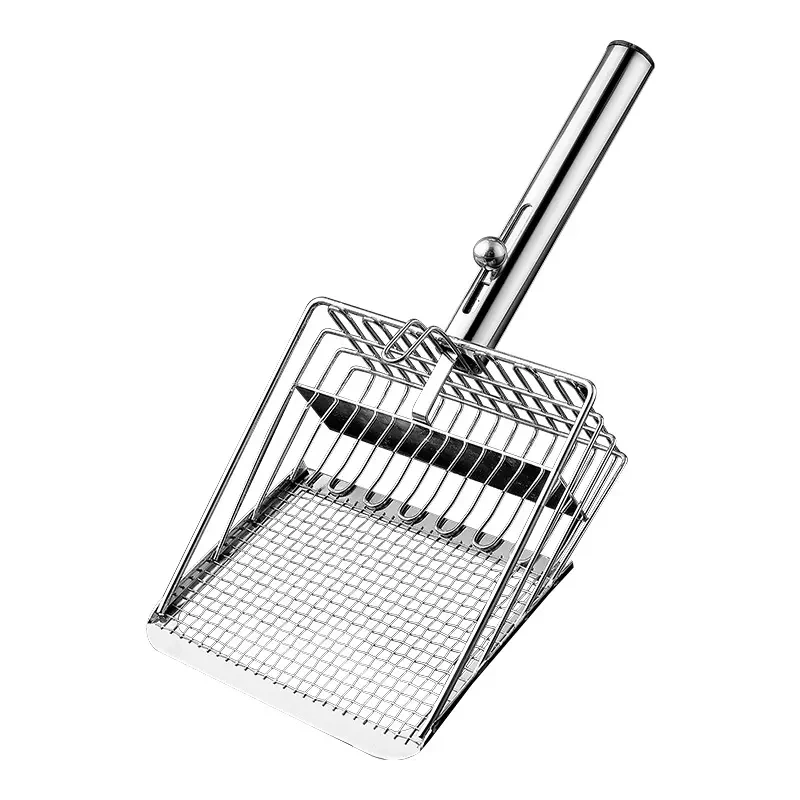 HELLOJOY cat litter shovel cat poop shovel special cat shovel tofu fine hole metal cat large small hole cat sand shovel artifact