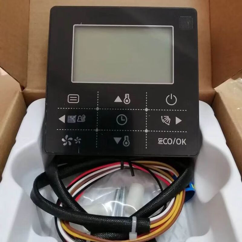 Air conditioning controller universal Midea central universal duct machine wire controller 90W/90D control panel 4-core 5-core multi-connection KJR-90F1/BF-two core gray